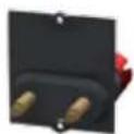 Bachmann 916.0039 - Custom module 1 x stereo loudspeaker connection Black - 10