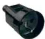 Bachmann 916.0039 - Earthing contact coupling with earthing pin, Belgium / France 15 A / 125 V\~ Earthing contact / UTE - 3