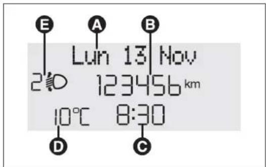 E A B Lun 13 Nov 2° D 123456 km 10°C 8:30 D C