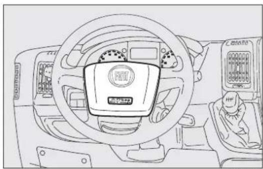 FIAT Ducato (2009) - FRONTAIRBAG I F∅RERSIDEN fig. 144 - 1