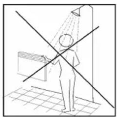 MILL MB1200DN - NEVER TOUCH YOUR PANEL HEATER OR ITS CASING WITH WET HANDS! - 1