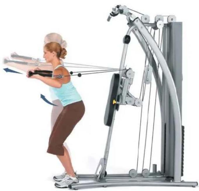Horizon Fitness Torus 4 - Radiale Armzüge in Position - 2