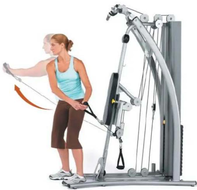 Horizon Fitness Torus 4 - Radiale Armzüge in Position - 2