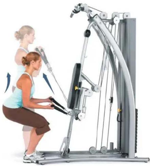 Horizon Fitness Torus 4 - Radiale Armzüge in Position - 2