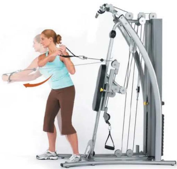 Horizon Fitness Torus 4 - Stange am oberen Seilzug befestigen - 1