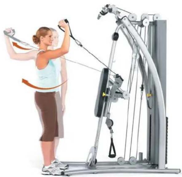 Horizon Fitness Torus 4 - Radiale Armzüge in Position - 2