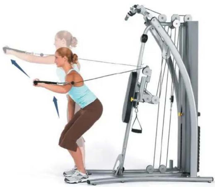 Horizon Fitness Torus 4 - Radiale Armzüge in Position 5 - 1