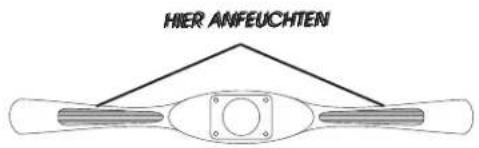 HIER ANFEUCHTEN