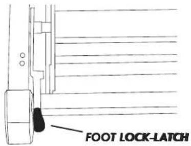 FOOT LOCK-LATCH