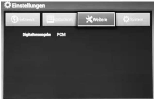 Einstellungen Netzone/xx Werte/Invei Weitere System Digitafonausgabe PCM