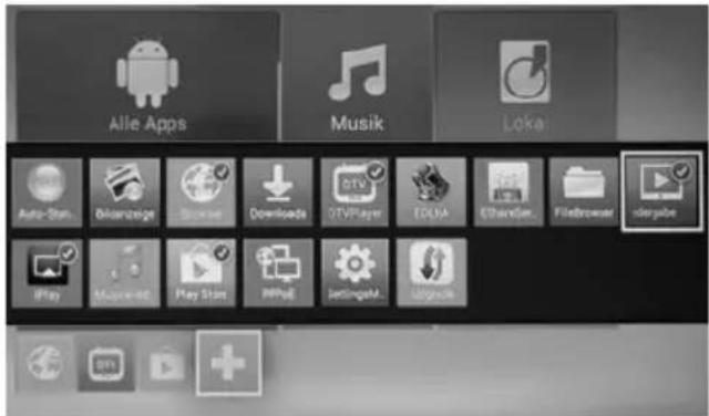 Allie Apps Musik Loka Auto-Scan Openange iTower Downloads OTV Player EOLSA Editator Filebrowser Options Play Mouse-and-Play Start PlayUp SettingsHelp... Options