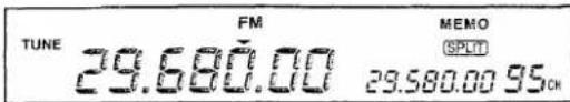TUNE FM MEMO (SPLIT) 29.680.00 29.580.00 95CH