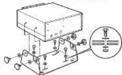 ICOM IC-M810 - Mounting the transceiver - 2