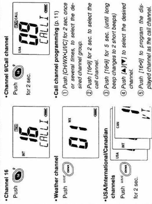 ICOM IC-M1V - QUICK REFERENCE 13 - 3