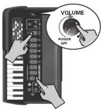 VOLUME POWER OFF