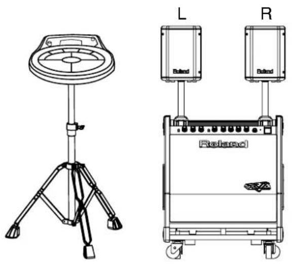 ROLAND PM-30 - デジタル・パーカッション用モニターとして使用する - 1