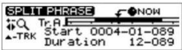ROLAND CDX-1 - Dividing the phrase at the current location—Split - 3