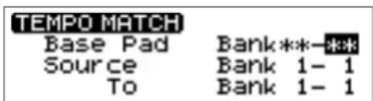 ROLAND CDX-1 - Press PAD RECORDING [TEMPO MATCH]. - 1