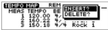 ROLAND CDX-1 - Deleting a tempo map - 1
