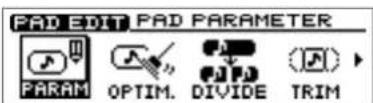 ROLAND CDX-1 - Specifying the pad sample that will be played by the foot switch - 1