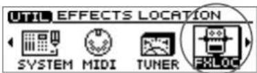 UTIL EFFECTS LOCATION SYSTEM MIDI TUNER FXLOC