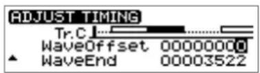 ADJUST TIMING Tr.C WaveOffset 00000000 WaveEnd 00003522
