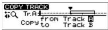 COPY TRACK Tr.A Copy from Track A to Track B