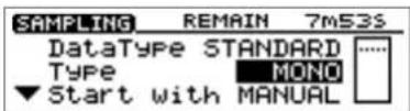 ROLAND CDX-1 - Specifying stereo or mono—Type - 1
