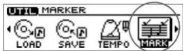 UTIL MARKER LOAD SAVE TEMPO MARK