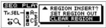 ROLAND CDX-1 - Canceling an editing region - 2