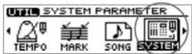 UTIL SYSTEM PARAMETER TEMPO MARK SONG SYSTEM