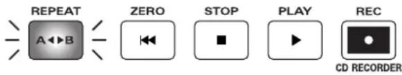 REPEAT ZERO STOP PLAY REC CD RECORDER