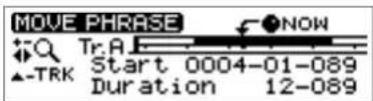 ROLAND CDX-1 - Moving a phrase—Move - 3