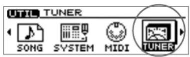 UTIL TUNER SONG SYSTEM MIDI TUNER