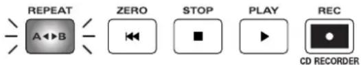 REPEAT ZERO STOP PLAY REC CD RECORDER