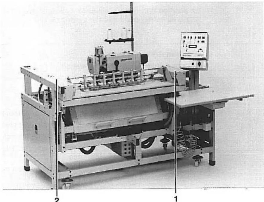 Dürkopp Adler 741 - Removing the Trim Panels and Bellows - 1