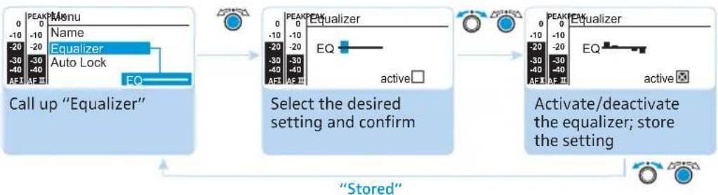 SENNHEISER SR 300 - Using the equalizer - 1