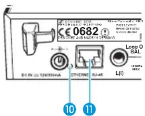 CE 0682 DC IN ≈ 120V/30mA ETHENSIC RJ-4K Loop O BAL L(J) 120mA MAX 10 11