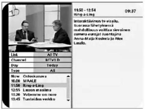 NOKIA 119C - EPG (Electronic Programme Guide) - 1