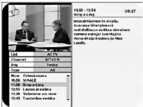 NOKIA 119C - Programme Guide, EPG - 1