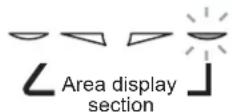 MITSUBISHI MSZ-PAH12VA-H1 - Display of the area display section - 4
