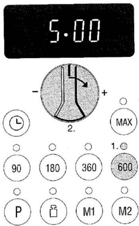 5:00 - 2. MAX 1. 90 180 360 600 P M1 M2