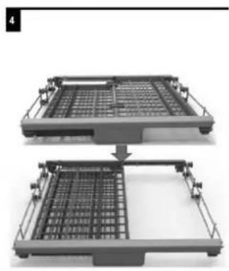 Scandomestic SFO 4900 - Adjusting the cutlery basket - 4