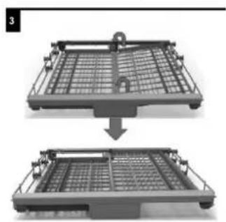 Scandomestic SFO 4900 - Adjusting the cutlery basket - 3