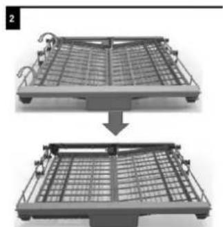 Scandomestic SFO 4900 - Adjusting the cutlery basket - 2