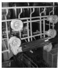 Scandomestic SFO 3501 - Folding back the cup shelves - 1