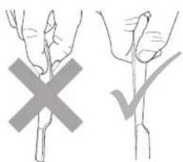 Diagram illustrating two different types of plant grafting methods: cross-implant and checkmark, with corresponding line drawings.
