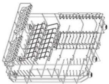 Logik LDWTT15E - Oppvaskmaskinkurv - 1