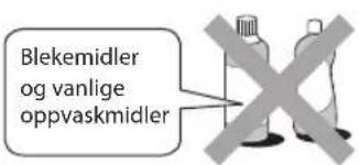 Blekemidler og vanlige oppvaskmidler