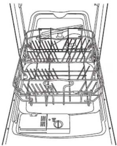Logik LDW45W12N - Nederste kurv - 1